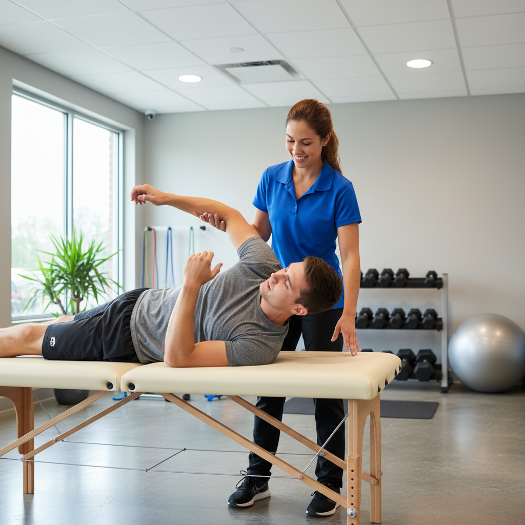 One-on-one physical therapy session in Cheshire with dedicated therapist guiding patient through personalized treatment